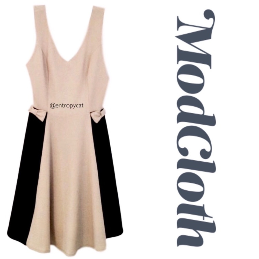 ModCloth Eloquent Classy Fit and Flare Dress - Picture 1 of 1